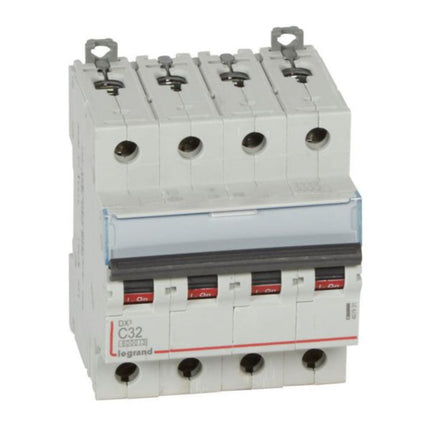 407931Legrandقاطع دارة Legrand DX3 رباعي الأقطاب 32A منحنى C