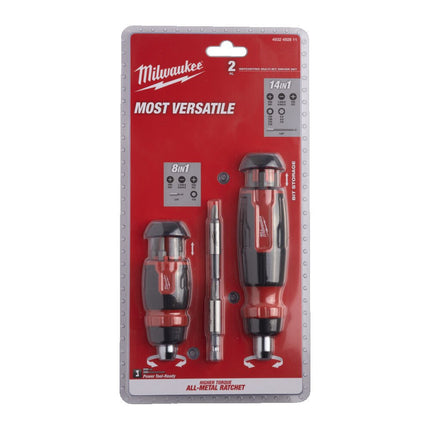 Milwaukee 2 Piece Ratcheting Multi-Bit Screwdriver Kit 4932492811