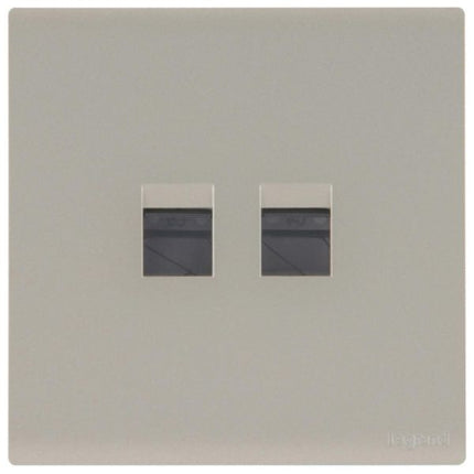 MEC17065CHLegrandمحول Obria Keystone المزدوج لون شمبانيا لموصلات RJ