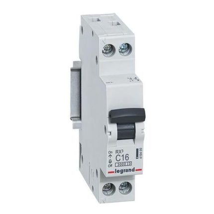 419499Legrandقاطع دارة Legrand RX3 MCB أحادي القطب محايد 16A منحنى C 3kA