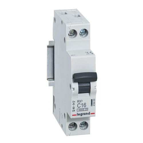 419499Legrandقاطع دارة Legrand RX3 MCB أحادي القطب محايد 16A منحنى C 3kA