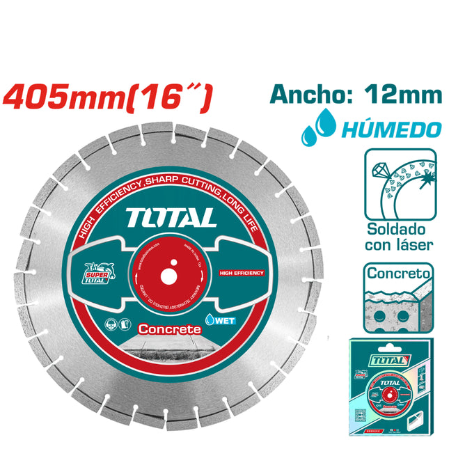 TAC2144053Total Toolsقرص قطع ماسي TOTAL للخرسانة 405 ملم رطب