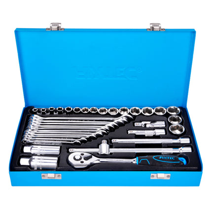 FHST0636Fixtecمجموعة مقابس محرك 3/8 بوصة 36 قطعة FHST0636