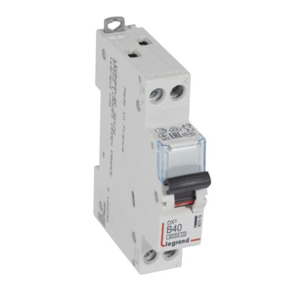 407479Legrandقاطع دارة Legrand DX3 بقطب واحد محايد 40A منحنى B