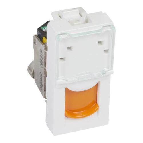 572351Legrandمقبس RJ45 من Legrand Arteor فئة 6A STP أبيض برتقالي