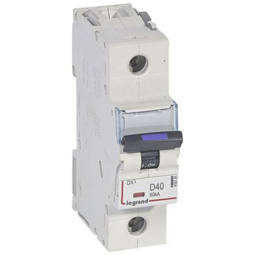 410191Legrandقاطع دارة MCB DX3 أحادي القطب 40A منحنى D ليجراند