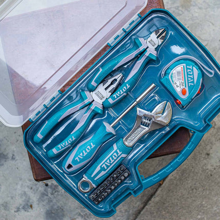 THKTHP90256Total Toolsطقم العدة اليدوية الكاملة 25 قطعة TOTAL THKTHP90256