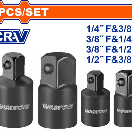 WMS6404Wadfow WADFOW مجموعة محولات مأخذ الصدمات 4 قطع