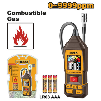 HETGA031INGCOكاشف الغاز الرقمي إنجكو مع مسبار مرن 450 ملم HETGA031