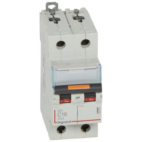 409768Legrandقاطع دائرة ليجراند DX3 ثنائي القطب 16 أمبير منحنى C