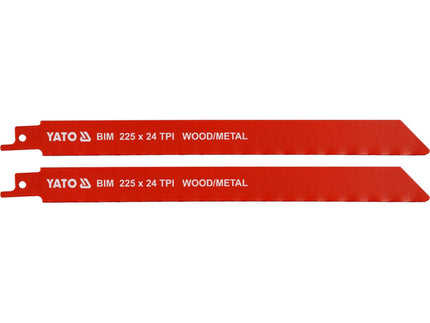 YT-33934Yatoشفرات منشار سيبر YATO BIM 225 ملم 24TPI قطعتين احترافية