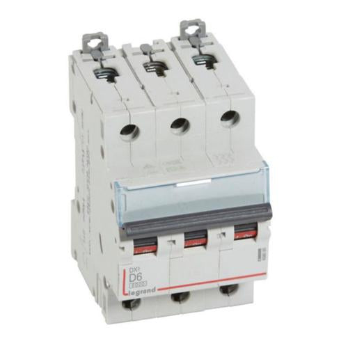 408085Legrandقاطع دارة Legrand DX3 ثلاثي الأقطاب 6A نوع D