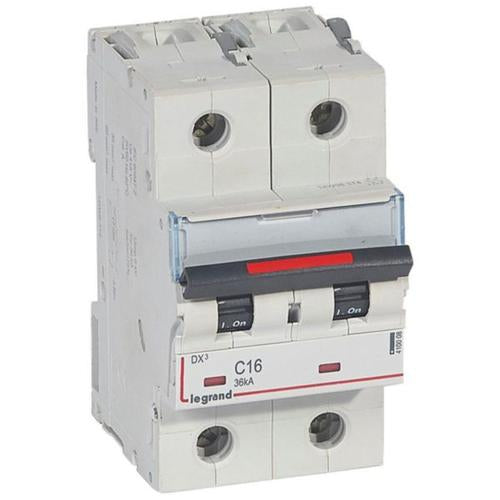 410008Legrandقاطع دارة Legrand DX3 ثنائي القطب 16A منحنى C