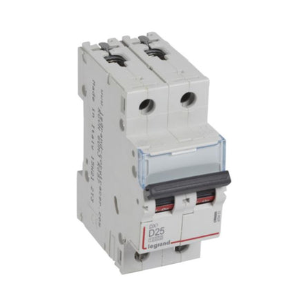 409453Legrandقاطع دارة Legrand DX3 ثنائي القطب 25A منحنى D سعة 10000A