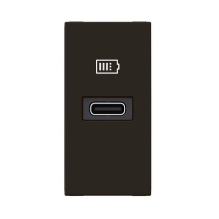 077692LLegrandموزاييك منفذ USB من نوع C بتقنية Power Delivery 20W أسود وحدة واحدة