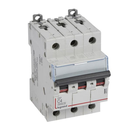 407854Legrandقاطع دائرة Legrand DX3 ثلاثي الأقطاب 4A بسعة 6kA