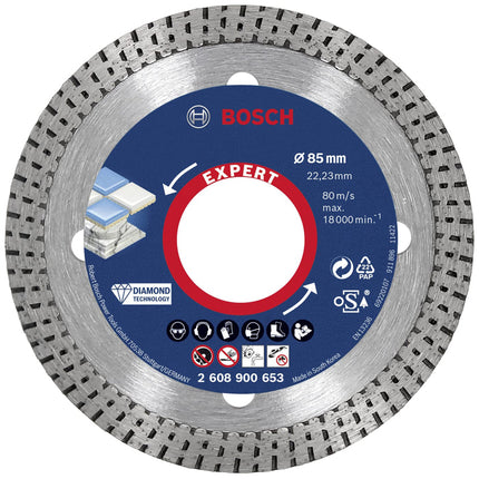 Bosch Tools,2608900653,Diamond Cutting Disc - Hard Ceramic | 85x22.23x1.4x7mm