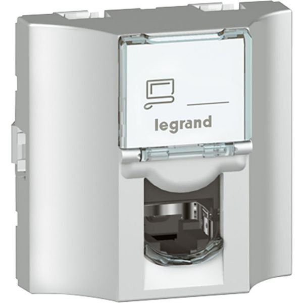 078627Legrandموصل Legrand Mosaic RJ45 الفئة 6 FTP ألومنيوم