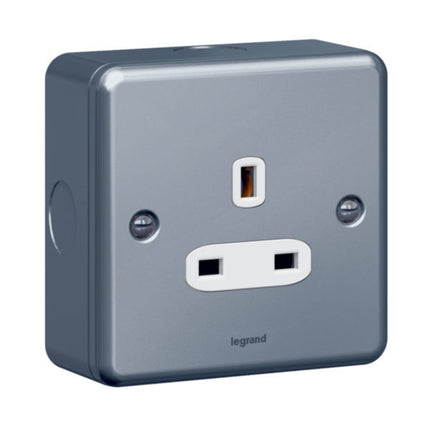 733865Legrandمقبس Synergy أحادي المجموعة غير محول 13A 250V معدني
