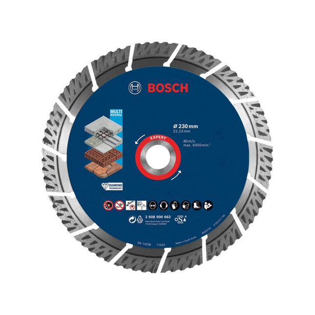 Bosch Tools,2608900663,Diamond Cutting Disc - Multi Material  | 230x22.23x2.4x15