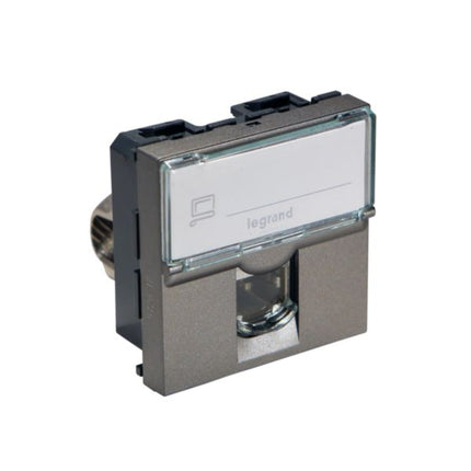 572817Legrandمقبس Arteor RJ45 الفئة 6 STP بمعايير الحماية 2 وحدات مغنيسيوم