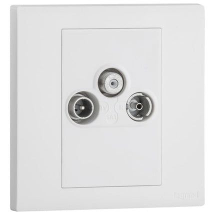 MEC41067WHLegrandمقبس أوبريا تلفزيون راديو ساتيليت أبيض مات ثلاثي