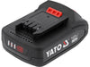 YT-828461Yatoبطارية YATO 18V نظام ليثيوم أيون 2Ah قابلة للشحن