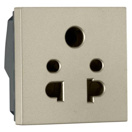 574833Legrandمقبس Legrand محمي 6A 2/3 PIN ذهبي بجهة حماية