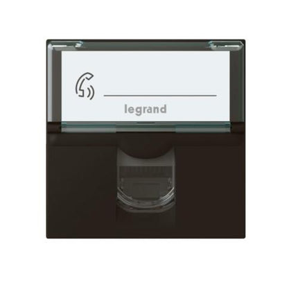 079165LLegrandموصل Legrand Mosaic RJ45 فئة 6 FTP 2 وحدات أسود غير لامع