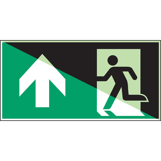 Glowinthedark safety sign