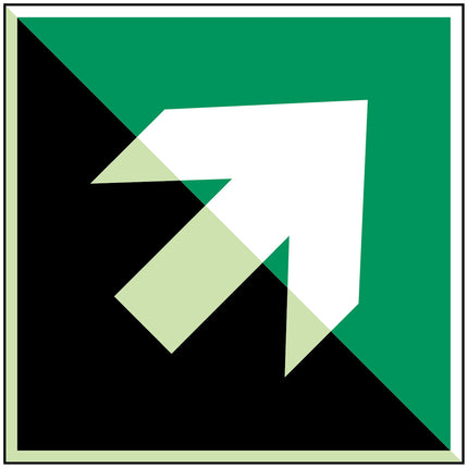 Glowinthedark safety sign