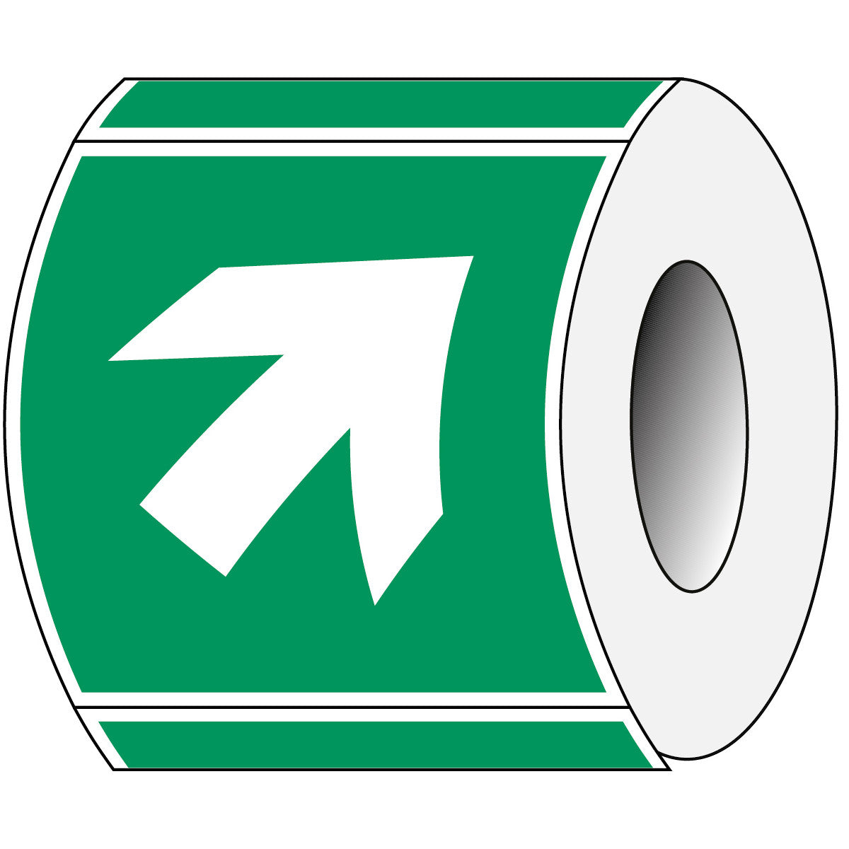 ISO Safety Sign - Direction arrow, 45 degree – TOOLMART
