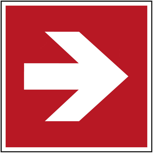 ISO Safety Sign  Direction arrow  45 degree
