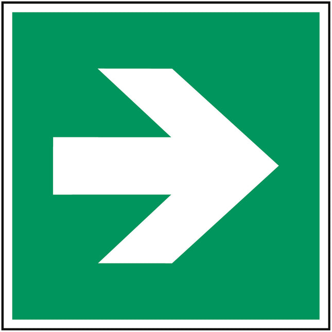 ISO Safety Sign  Direction arrow 90 degree