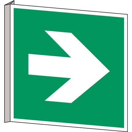 ISO Safety Sign  Direction arrow 90 degree