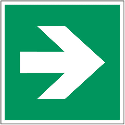 ISO Safety Sign  Direction arrow 90 degree