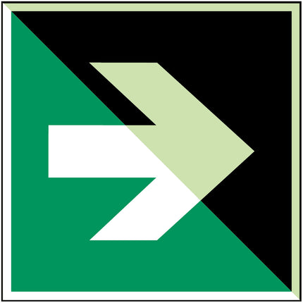 Glowinthedark safety sign