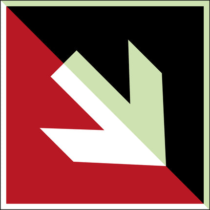 Glowinthedark safety sign