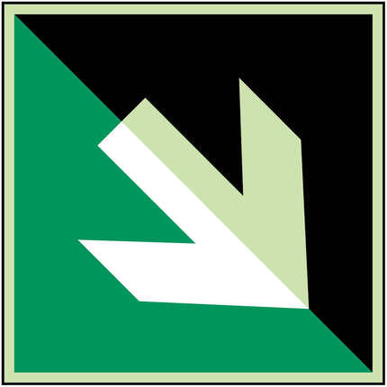 Glowinthedark safety sign