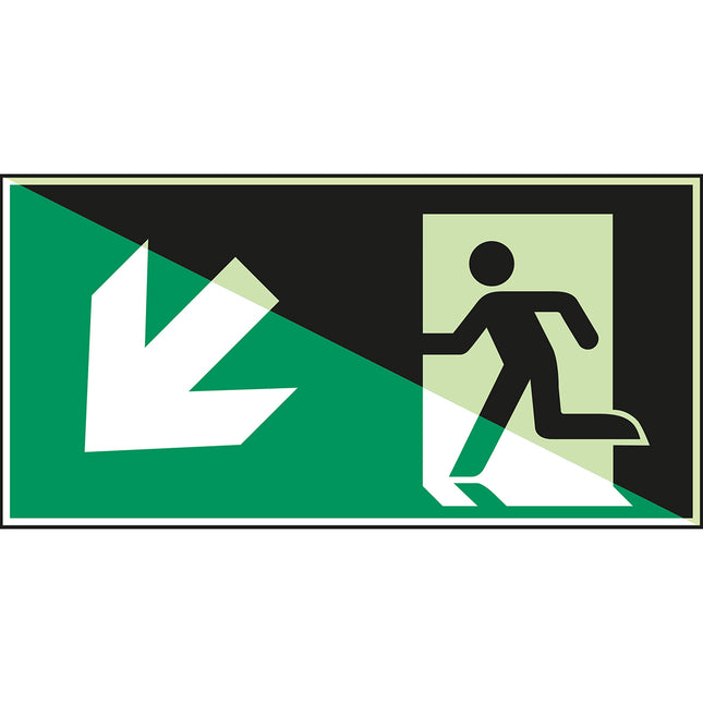 Glowinthedark safety sign