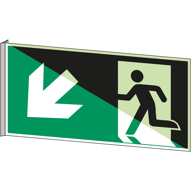 Glowinthedark safety sign