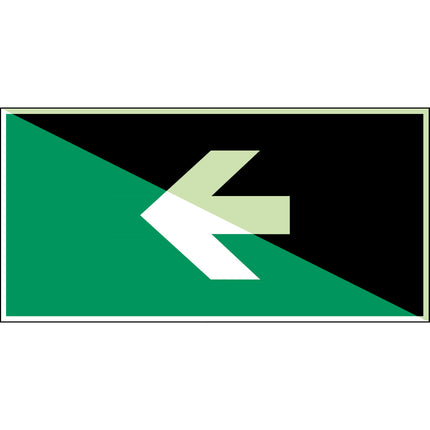 Glowinthedark safety sign