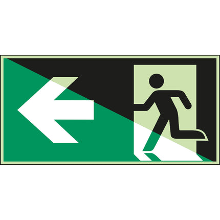 Glowinthedark safety sign
