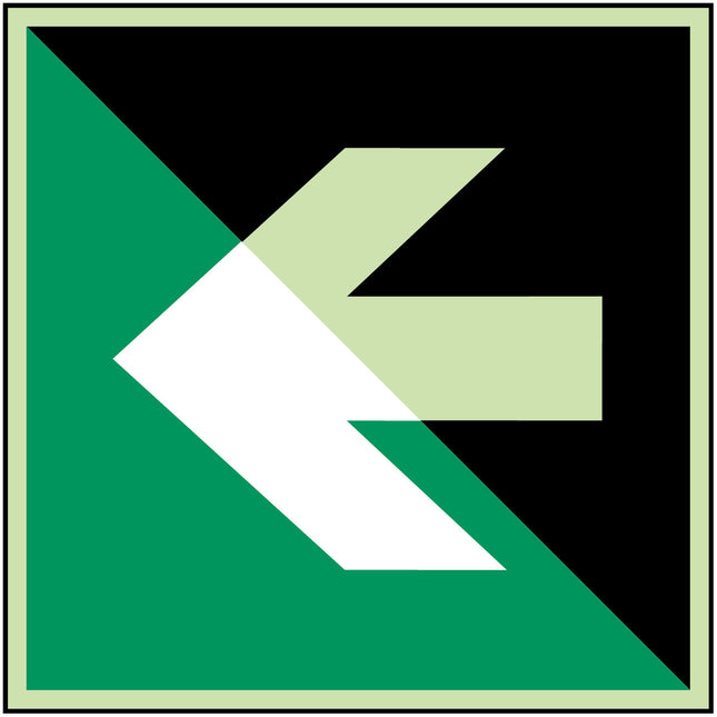 Glowinthedark safety sign