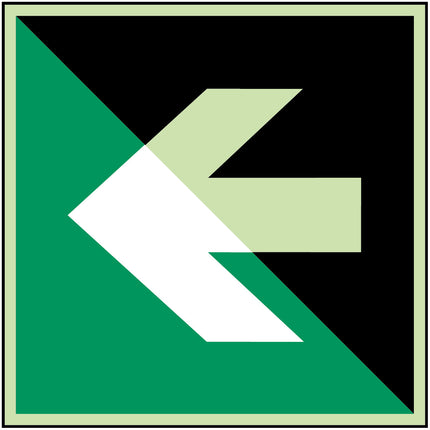 Glowinthedark safety sign