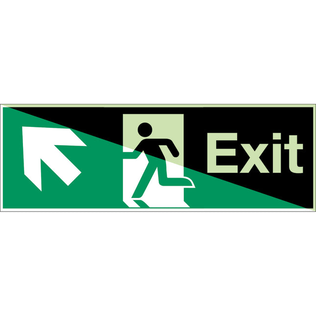 Glowinthedark safety sign