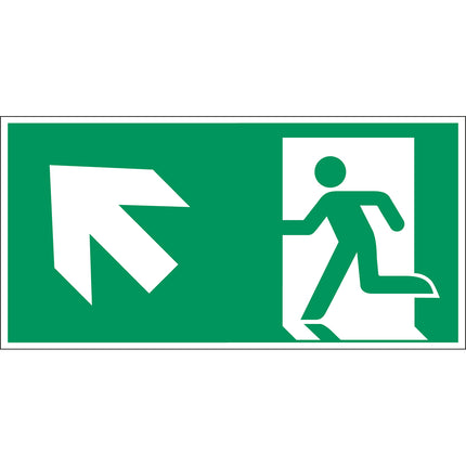 ISO Safety Sign  Emergency exit left