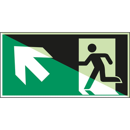 ISO Safety Sign Emergency exit left
