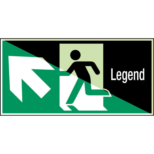 Glowinthedark safety sign