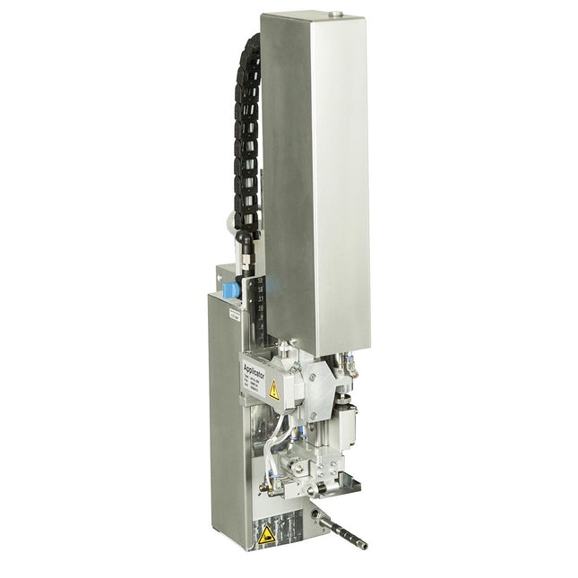 Left applicator cyl stroke 200 mm adj Hor precision guides w press reducer